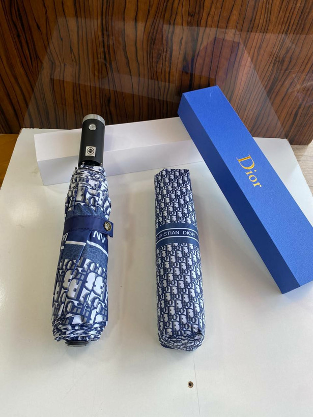 چتر برند دیورDIOR وارداتی چراغ قوه دار جعبه دار با کیفیت پارچه ناو