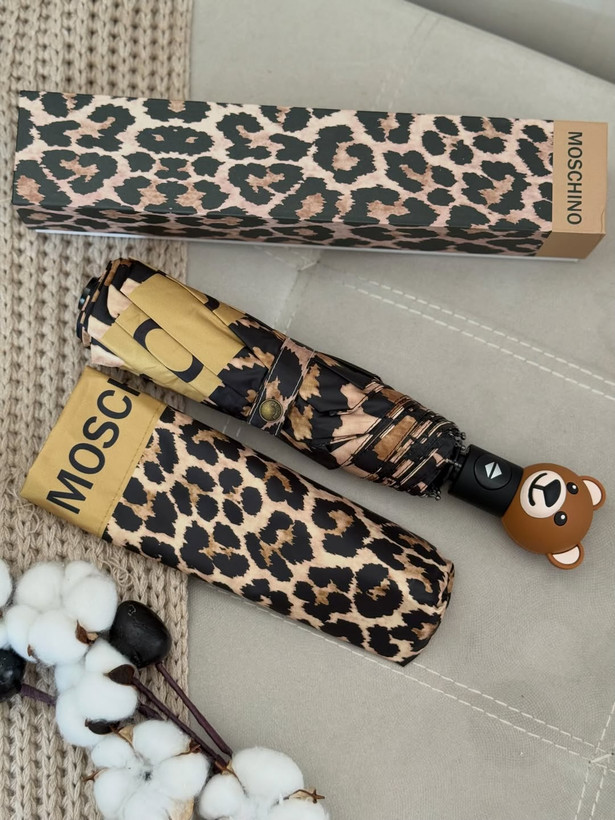 چتر اتومات وارداتی پلنگی برندMOSCHINO