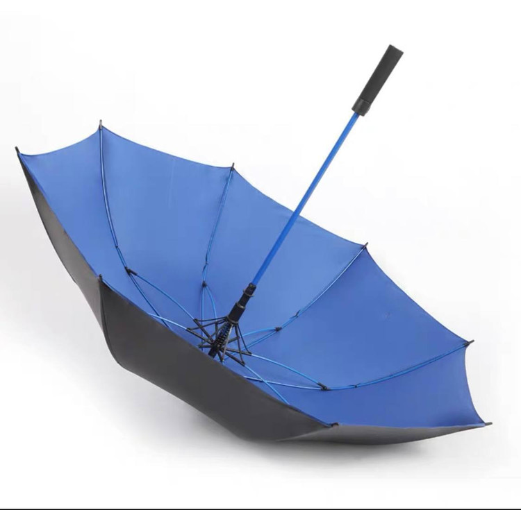 ☂️چتر فایبرگلاسsport ☂️تمام مشکی زیر رنگی (زرد،ابی،قرمز) ☂️نیم اتومات⬆️ ☂️۸فنره ☂️فنر(فایبرگلاس) ☂️دو نفره ☂️با کیفیت و خیلی بادوام دسته راست